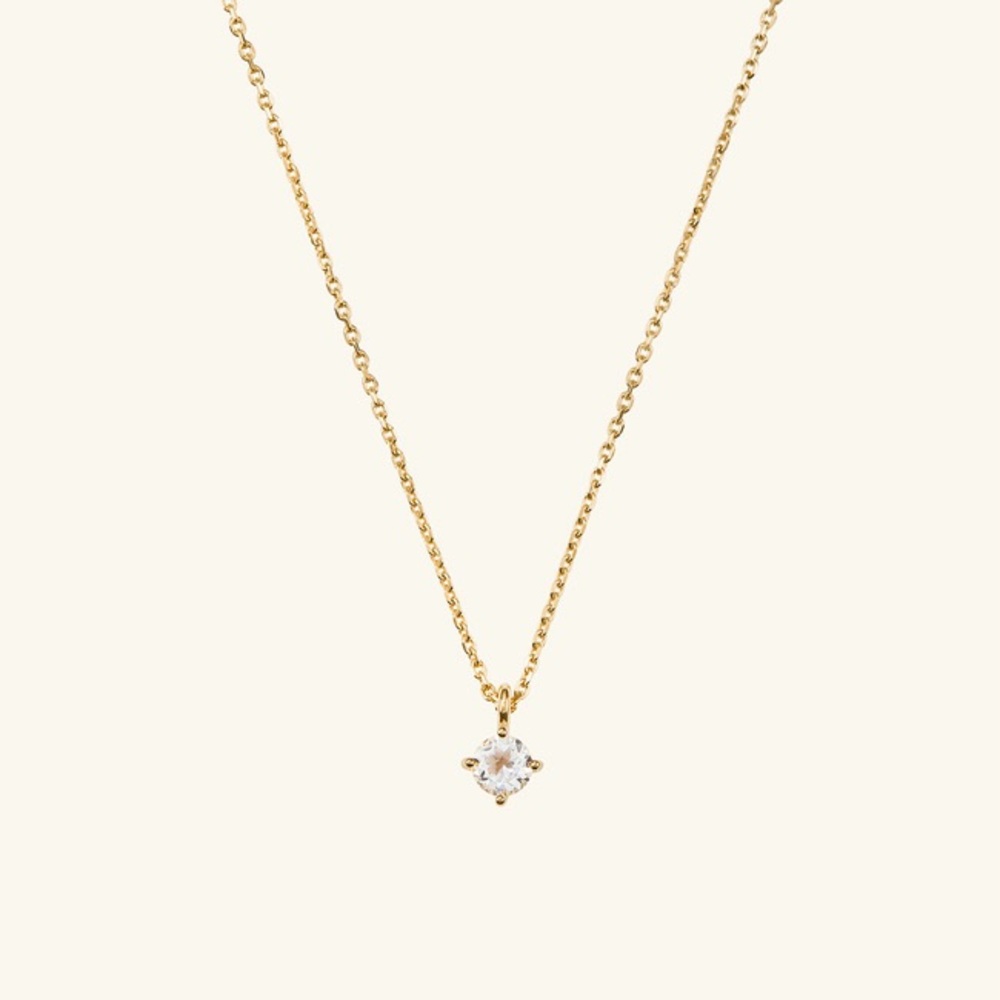 Round Topaz Necklace